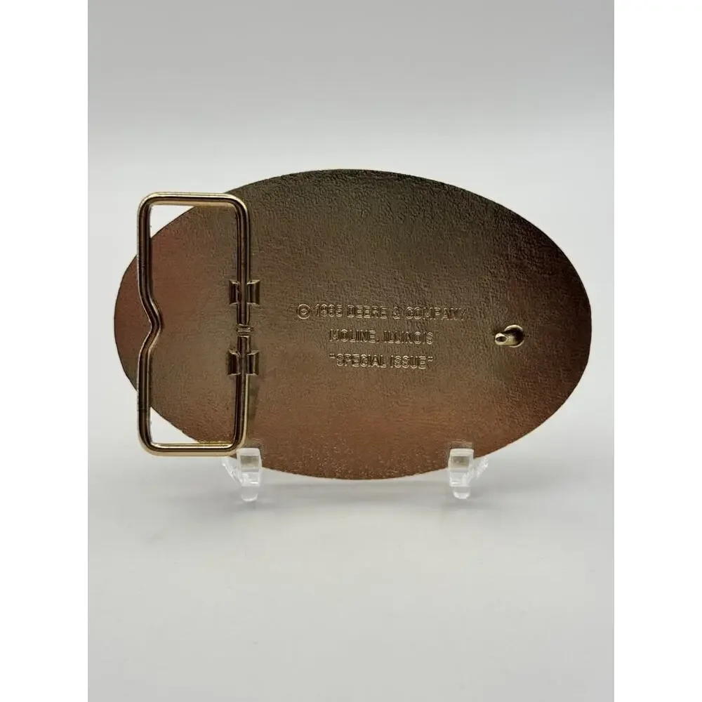 John Deere Titan II Combine Belt Buckle Combine Harvester Motif Oval Western